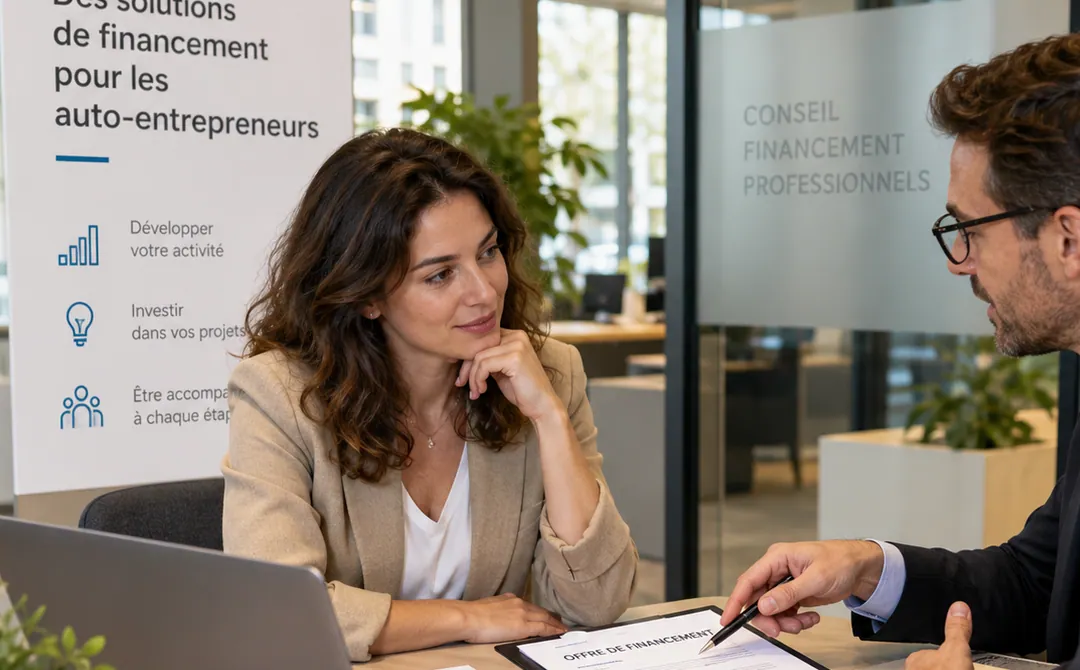 Conseil bancaire et financement : Prêt auto entrepreneur revenus irreguliers banque