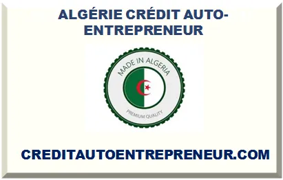 ALGÉRIE CRÉDIT AUTO-ENTREPRENEUR