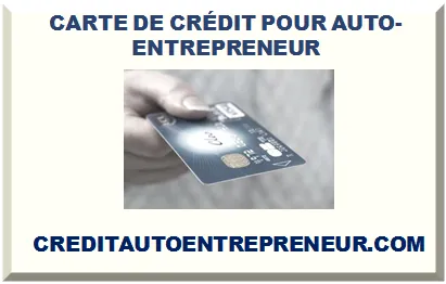 CARTE DE CRÉDIT POUR AUTO-ENTREPRENEUR