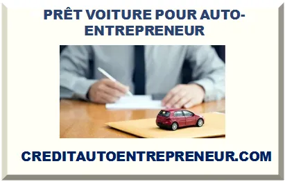 PRÊT VOITURE POUR AUTO-ENTREPRENEUR