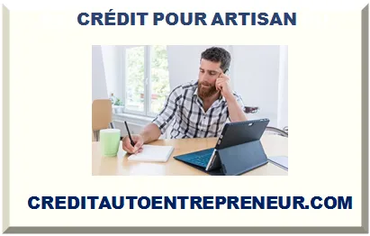 CRÉDIT POUR ARTISAN