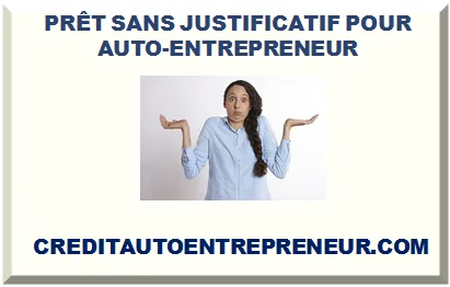 PRÊT SANS JUSTIFICATIF POUR AUTO-ENTREPRENEUR
