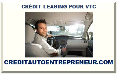 FINANCEMENT VOITURE POUR VTC